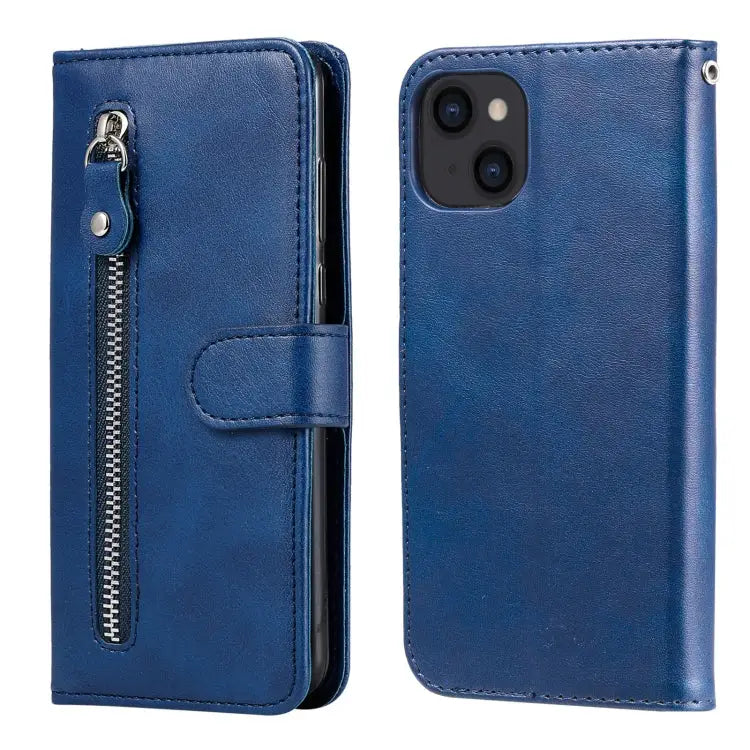 Fashion Calf Texture Zipper Horizontal Flip Leather Case with Stand & Card Slots & Wallet Function For iPhone 13 mini