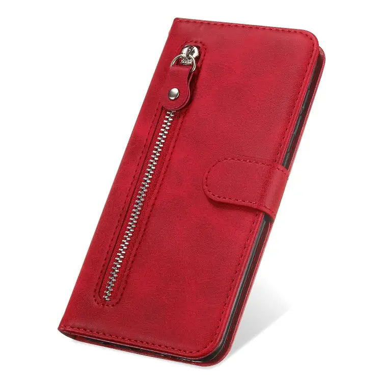 Fashion Calf Texture Zipper Horizontal Flip Leather Case with Stand & Card Slots & Wallet Function For iPhone 12 mini
