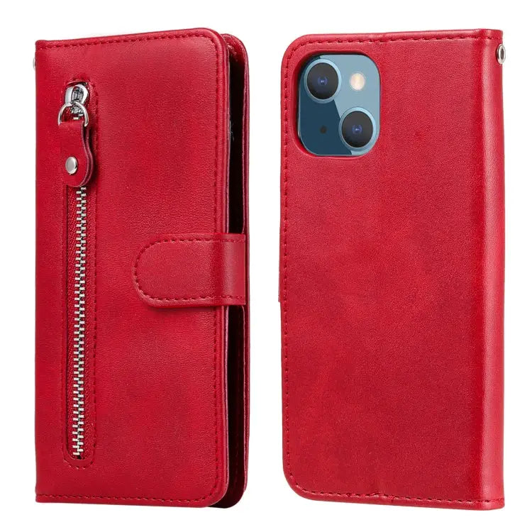 Fashion Calf Texture Zipper Horizontal Flip Leather Case with Stand & Card Slots & Wallet Function For iPhone 13 mini