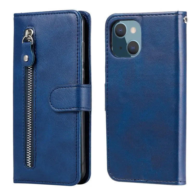 Fashion Calf Texture Zipper Horizontal Flip Leather Case with Stand & Card Slots & Wallet Function For iPhone 13 mini
