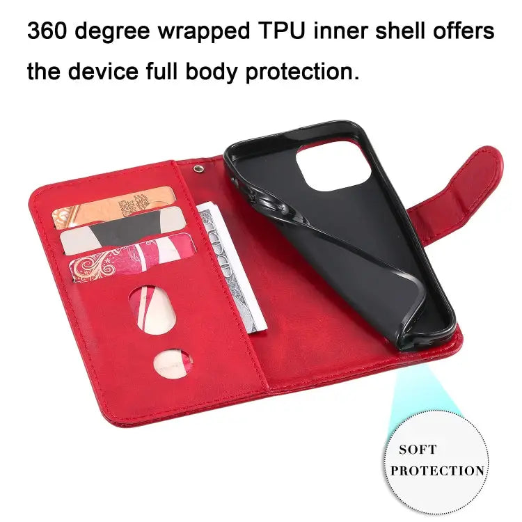 Fashion Calf Texture Zipper Horizontal Flip Leather Case with Stand & Card Slots & Wallet Function For iPhone 13 mini