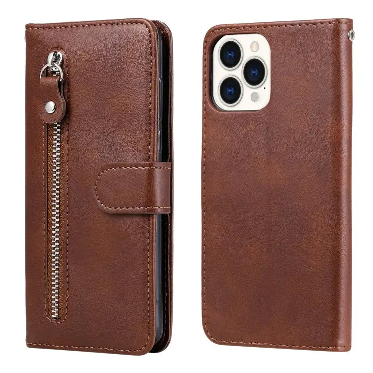 Fashion Calf Texture Zipper Horizontal Flip Leather Case with Stand & Card Slots & Wallet Function For iPhone 13 mini