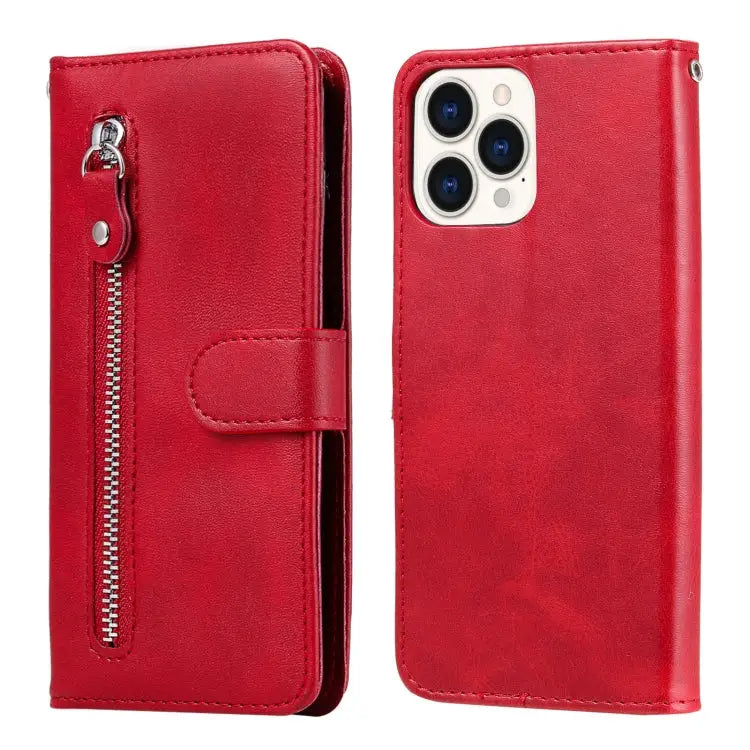Fashion Calf Texture Zipper Horizontal Flip Leather Case with Stand & Card Slots & Wallet Function For iPhone 13 mini