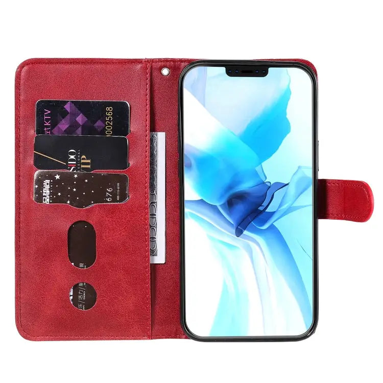 Fashion Calf Texture Zipper Horizontal Flip Leather Case with Stand & Card Slots & Wallet Function For iPhone 12 mini