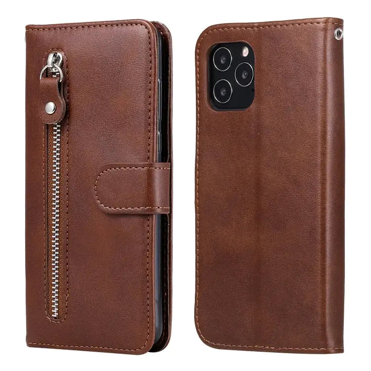 Fashion Calf Texture Zipper Horizontal Flip Leather Case with Stand & Card Slots & Wallet Function For iPhone 12 mini