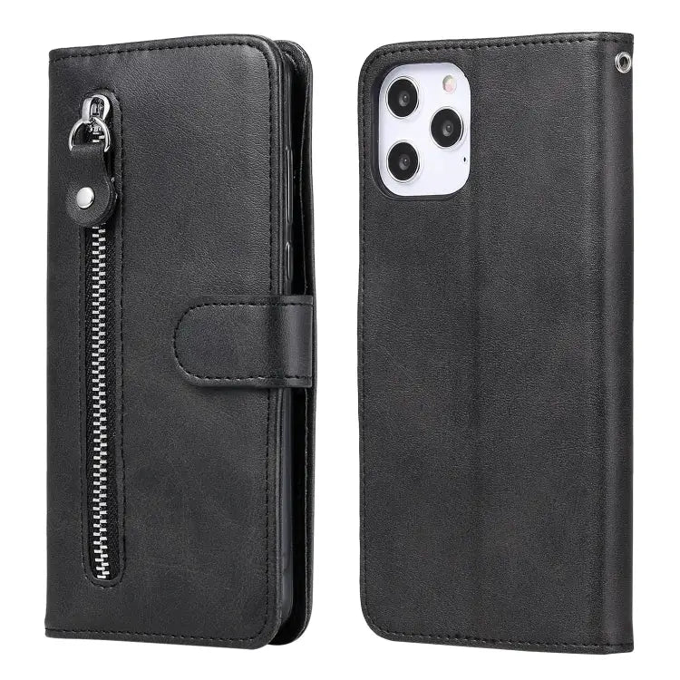 Fashion Calf Texture Zipper Horizontal Flip Leather Case with Stand & Card Slots & Wallet Function For iPhone 12 mini