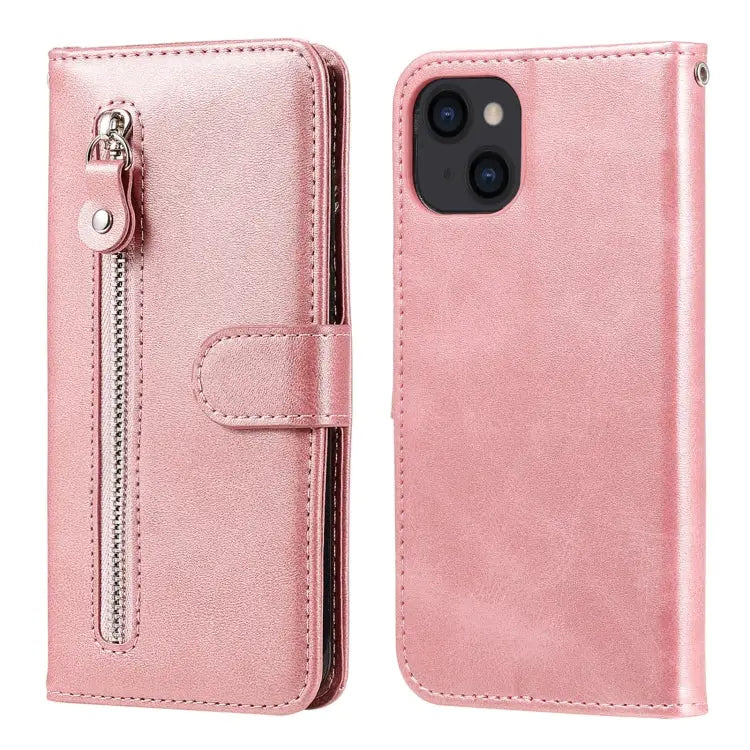 Fashion Calf Texture Zipper Horizontal Flip Leather Case with Stand & Card Slots & Wallet Function For iPhone 13 mini