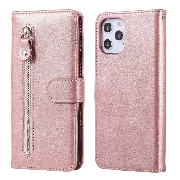 Fashion Calf Texture Zipper Horizontal Flip Leather Case with Stand & Card Slots & Wallet Function For iPhone 12 mini