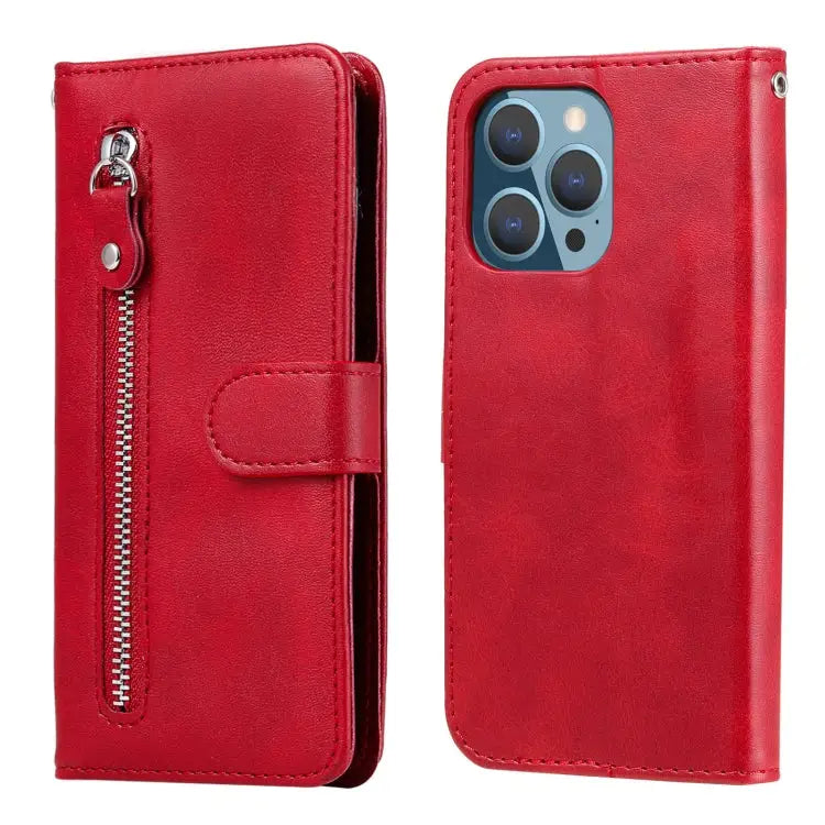 Fashion Calf Texture Zipper Horizontal Flip Leather Case with Stand & Card Slots & Wallet Function For iPhone 13 mini