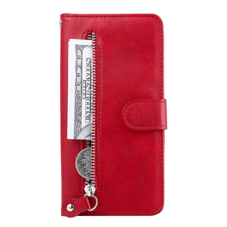 Fashion Calf Texture Zipper Horizontal Flip Leather Case with Stand & Card Slots & Wallet Function For iPhone 12 mini