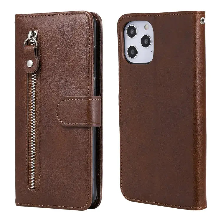 Fashion Calf Texture Zipper Horizontal Flip Leather Case with Stand & Card Slots & Wallet Function For iPhone 12 mini