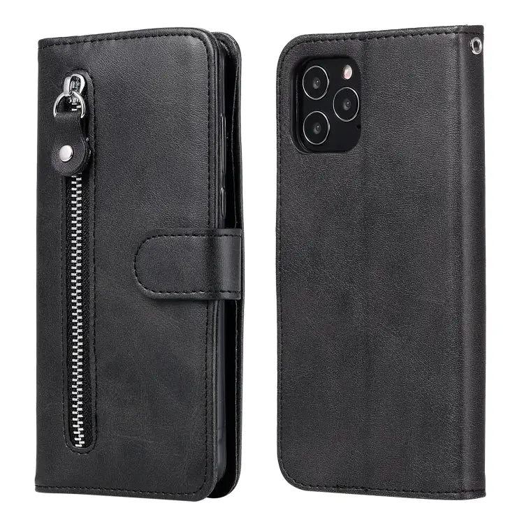 Fashion Calf Texture Zipper Horizontal Flip Leather Case with Stand & Card Slots & Wallet Function For iPhone 12 mini