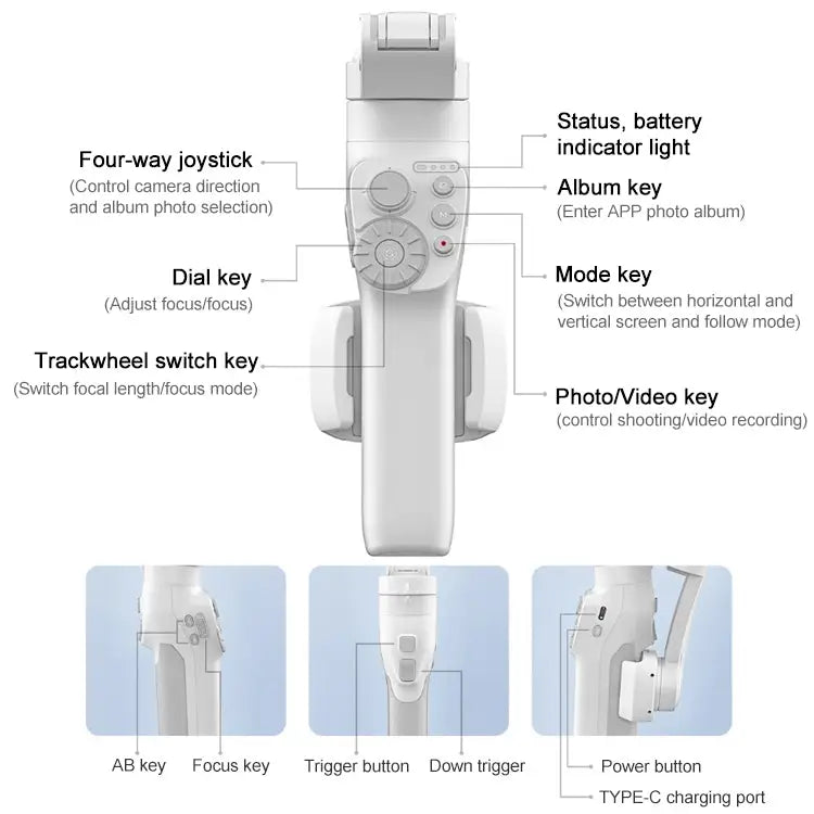 FEIYUTECH Vimble 3 Handheld Stabilizer Smart Three-Axis Follow-Up Anti-Shake Gimbal Vimble 3 - Vimble 3