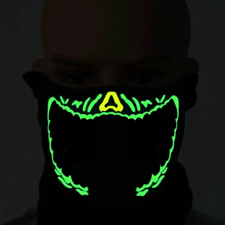 FG-MA-01 Halloween Mask Voice Control LED Cold Light Terror Cosplay Mask FG-MA-01 - FG-MA-01