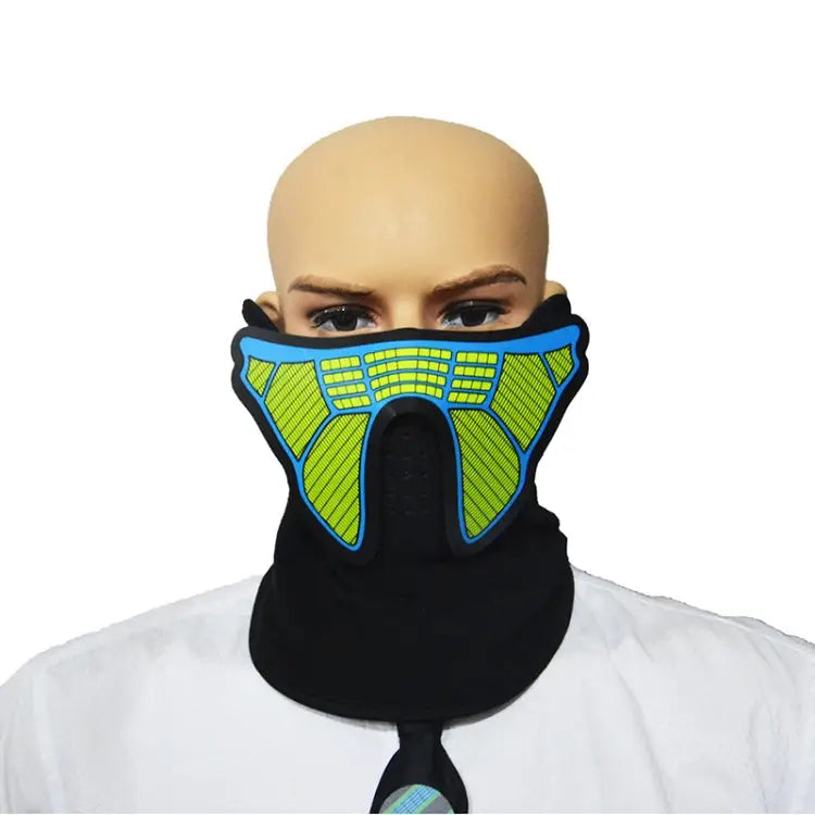 FG-MA-013 Halloween Mask Voice Control LED Cold Light Terror Cosplay Mask FG-MA-013 - FG-MA-013