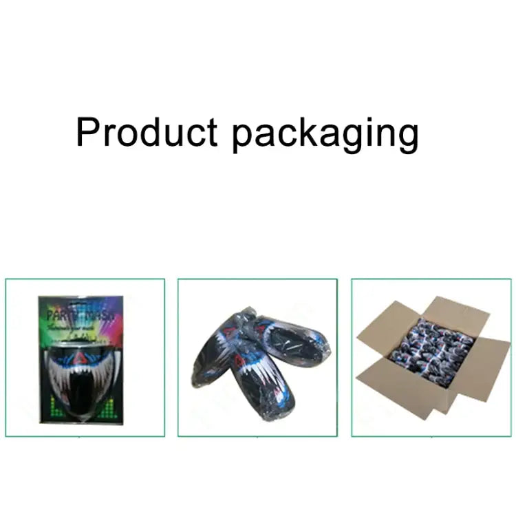 FG-MA-023 Halloween Mask Voice Control LED Cold Light Terror Cosplay Mask FG-MA-023 - FG-MA-023