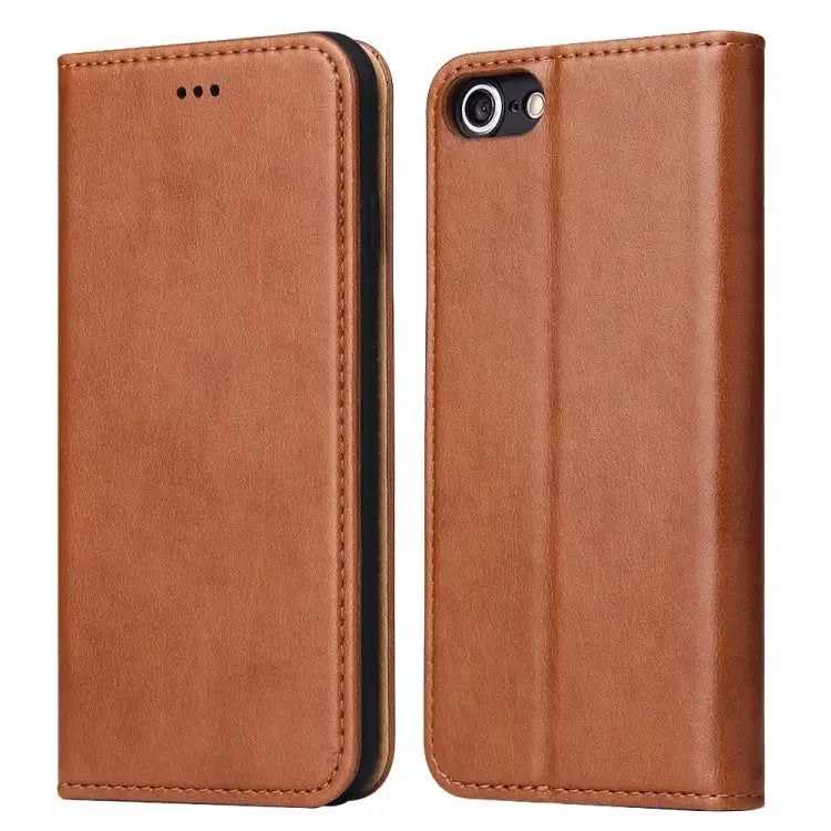Fierre Shann PU Genuine Leather Texture Horizontal Flip Leather Case with Holder & Card Slots & Wallet For iPhone 8 / 7