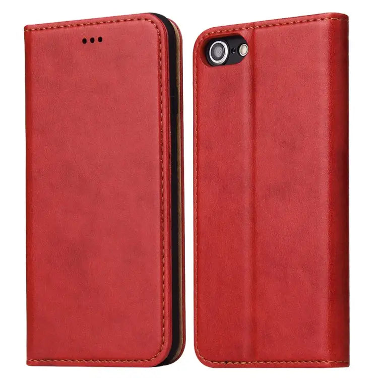 Fierre Shann PU Genuine Leather Texture Horizontal Flip Leather Case with Holder & Card Slots & Wallet For iPhone 8 / 7