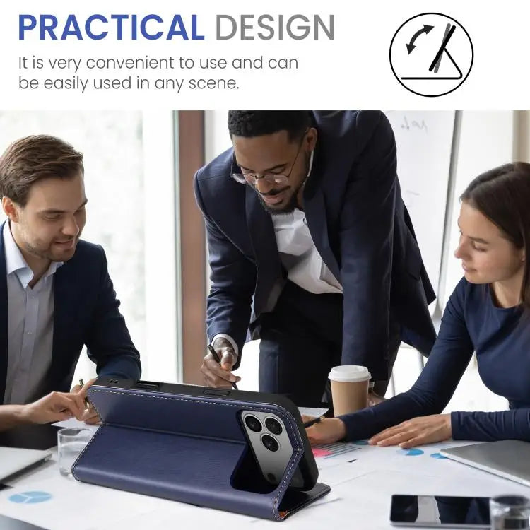 Fierre Shann PU Genuine Leather Texture Phone Case - Apple Accessories