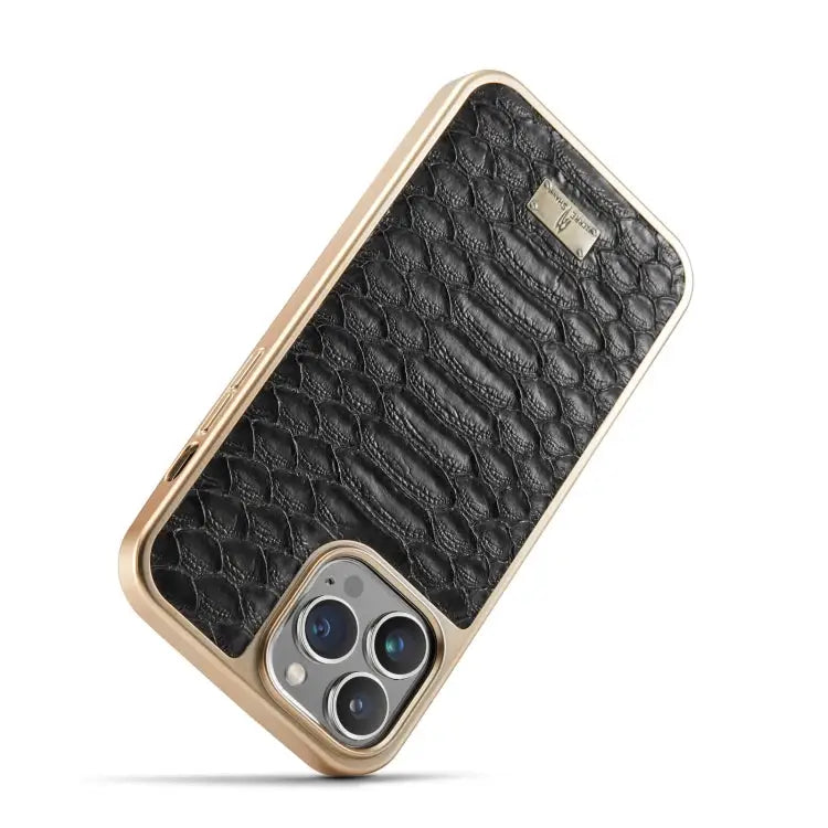 Fierre Shann Python Texture Electroplating PU Phone Case - Apple Accessories