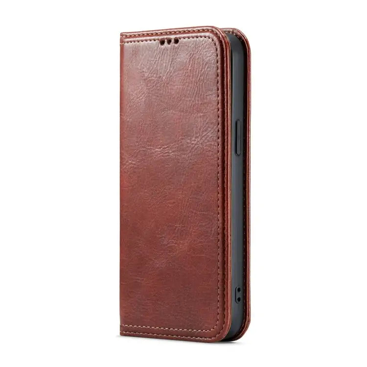 Fierre Shann Vintage Bark Texture Wallet Leather Phone Case For iPhone 15 Pro Max For iPhone 15 Pro For iPhone 15 Plus