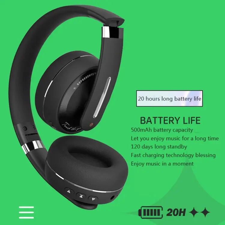 Fingertime P6 Bluetooth 5.1 Wireless Stereo Headset with Microphone - Apple Accessories