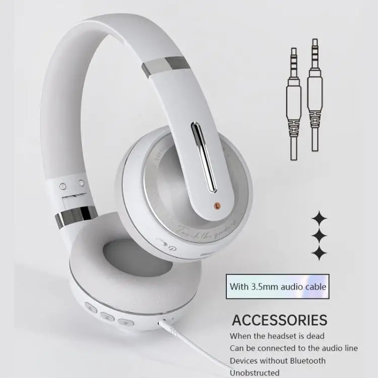 Fingertime P6 Bluetooth 5.1 Wireless Stereo Headset with Microphone - Apple Accessories