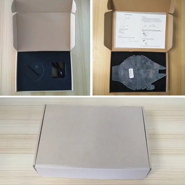 Fishing Shape 3D Colorful LED Vision Light Table Lamp Crack Remote Control Version Crack Remote Control Version - Crack