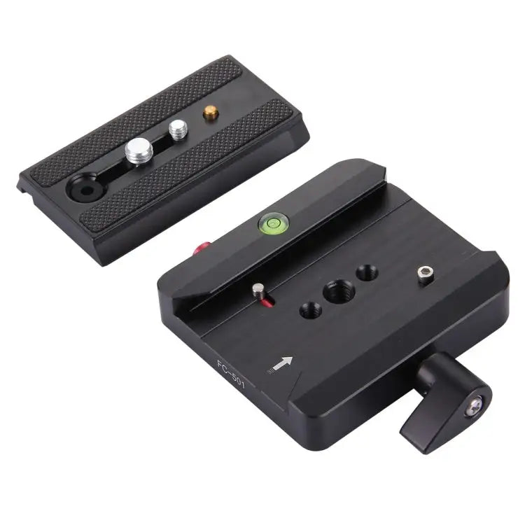 Fittest FC-501 Quick Release Assembly Aluminium Alloy Clamp Adapter with Quick Release Sliding Plate for Manfrotto