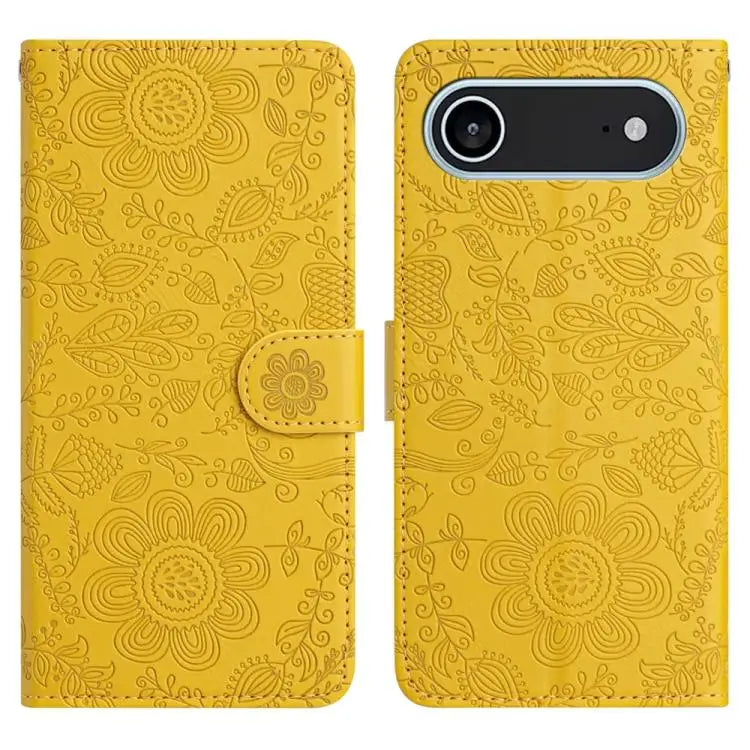 Floral Embossed Pattern Leather Phone Case For iPhone 17 Pro Max For iPhone 17 Pro For iPhone 17 For iPhone 17 Air
