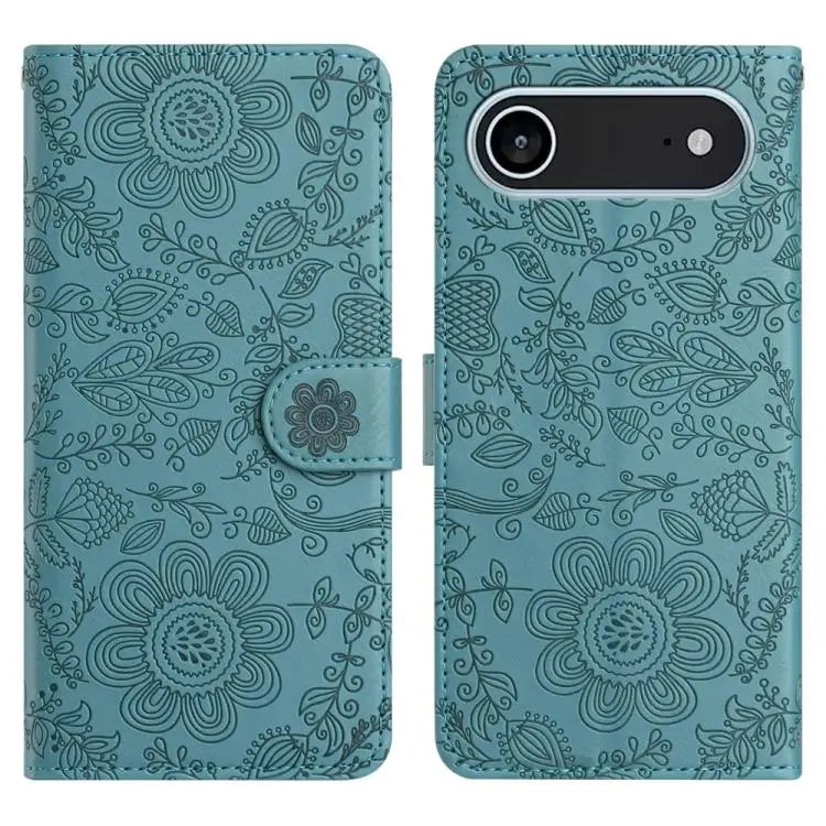 Floral Embossed Pattern Leather Phone Case For iPhone 17 Pro Max For iPhone 17 Pro For iPhone 17 For iPhone 17 Air