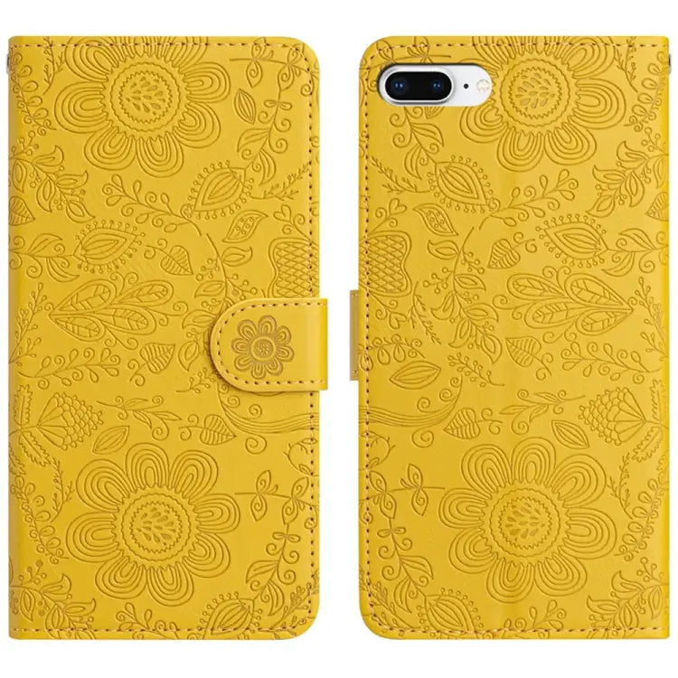 Floral Embossed Pattern Leather Phone Case For iPhone X / XS For iPhone XR For iPhone XS Max For iPhone 7 Plus / 8 Plus