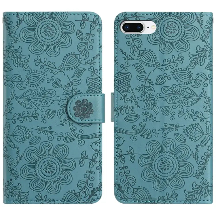 Floral Embossed Pattern Leather Phone Case For iPhone X / XS For iPhone XR For iPhone XS Max For iPhone 7 Plus / 8 Plus
