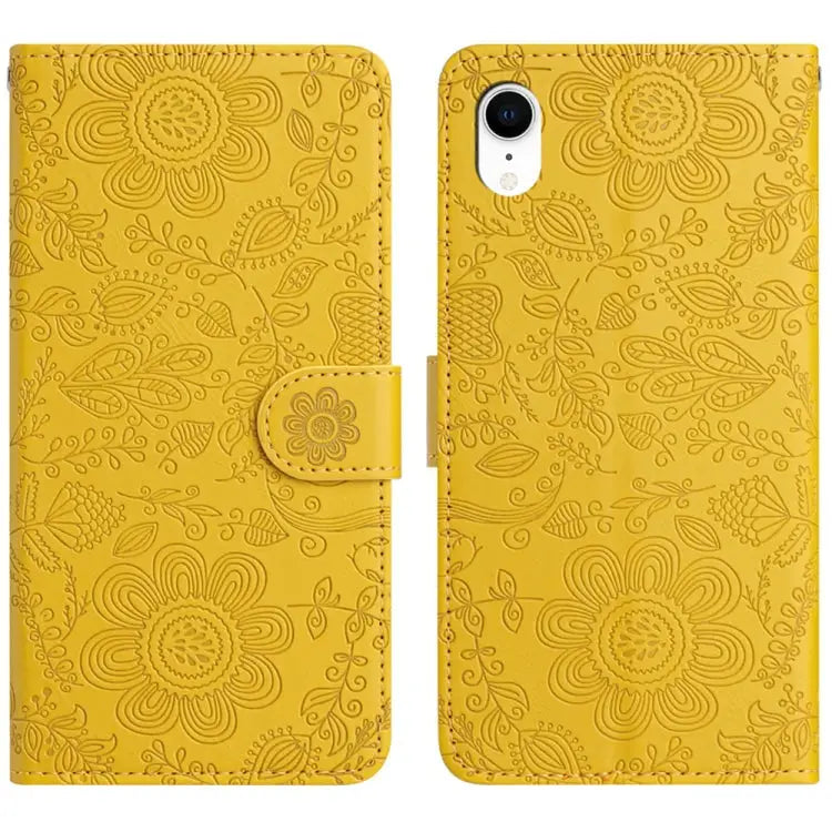 Floral Embossed Pattern Leather Phone Case For iPhone X / XS For iPhone XR For iPhone XS Max For iPhone 7 Plus / 8 Plus