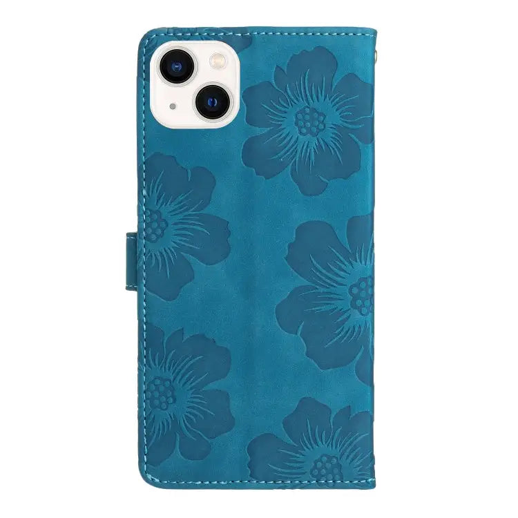 Flower Embossing Pattern Leather Phone Case For iPhone 15 For iPhone 14 Plus For iPhone 14 For iPhone 14 Pro - Apple