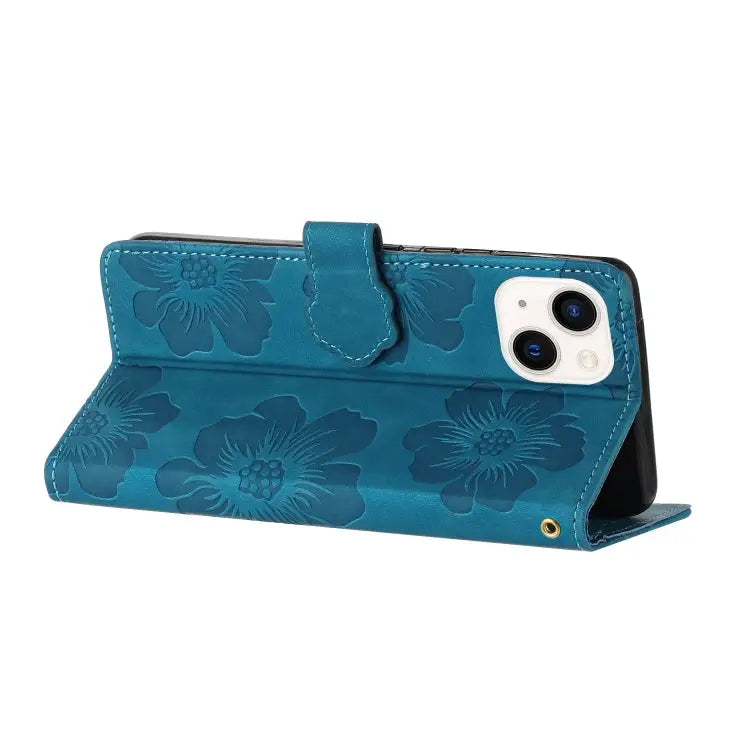 Flower Embossing Pattern Leather Phone Case For iPhone 15 For iPhone 14 Plus For iPhone 14 For iPhone 14 Pro - Apple