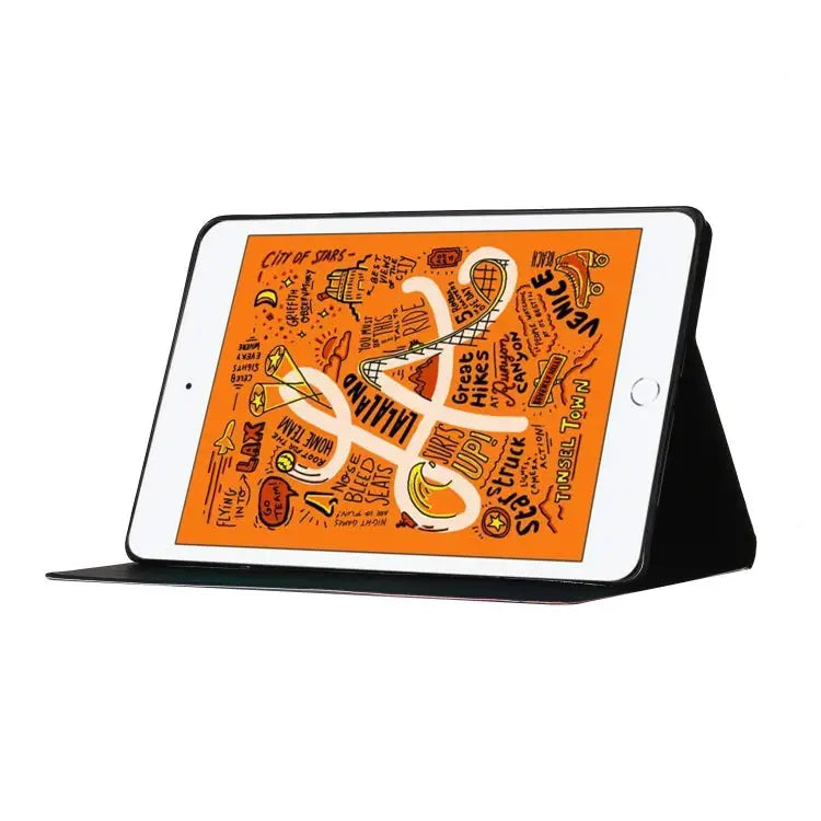 Flower Pattern Horizontal Flip Leather Case with Card Slots & Holder For iPad Mini 2019 For iPad Mini 4 & 3 & 2 & 1