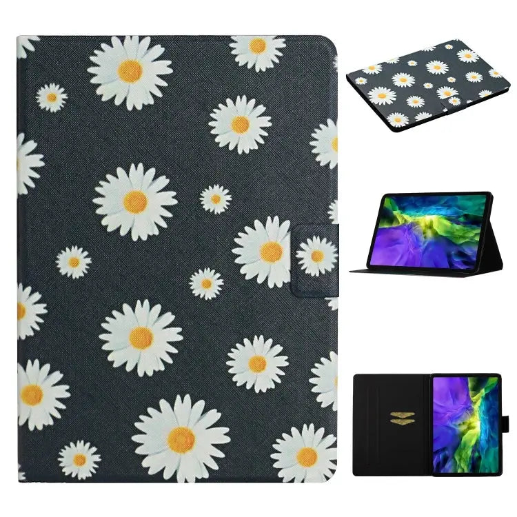 Flower Pattern Horizontal Flip Leather Case with Card Slots & Holder For iPad 5 For iPad 10.2 For iPad Pro 10.5 inch