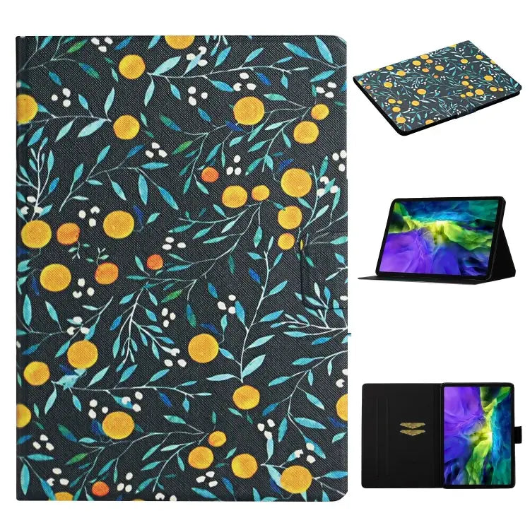 Flower Pattern Horizontal Flip Leather Case with Card Slots & Holder For iPad 5 For iPad 10.2 For iPad Pro 10.5 inch