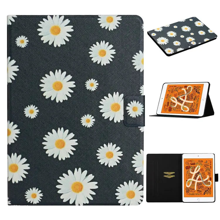 Flower Pattern Horizontal Flip Leather Case with Card Slots & Holder For iPad Mini 2019 For iPad Mini 4 & 3 & 2 & 1