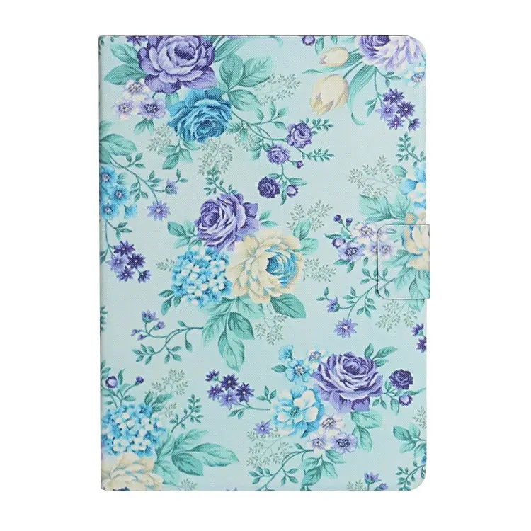 Flower Pattern Horizontal Flip Leather Case with Card Slots & Holder For Samsung Galaxy Tab A 8.0 2019 For Samsung