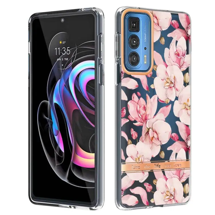 Flowers and Plants Series IMD TPU Phone Case For Motorola Edge 20 For Motorola Edge 20 Pro - For Motorola Edge 20 Pro