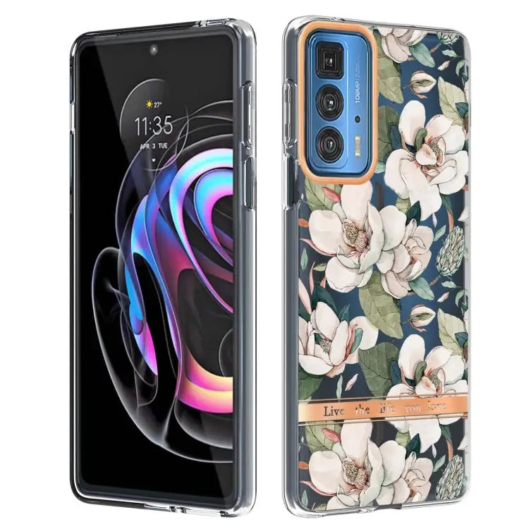 Flowers and Plants Series IMD TPU Phone Case For Motorola Edge 20 For Motorola Edge 20 Pro - For Motorola Edge 20 Pro