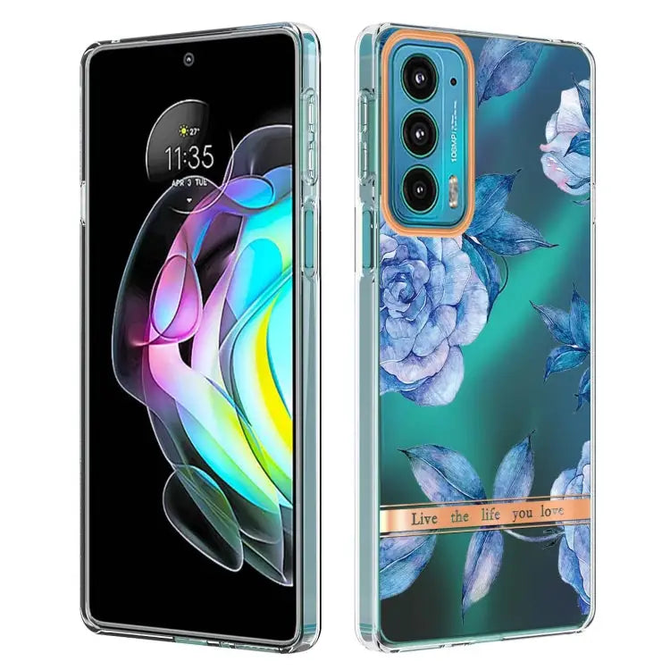 Flowers and Plants Series IMD TPU Phone Case For Motorola Edge 20 For Motorola Edge 20 Pro - For Motorola Edge 20