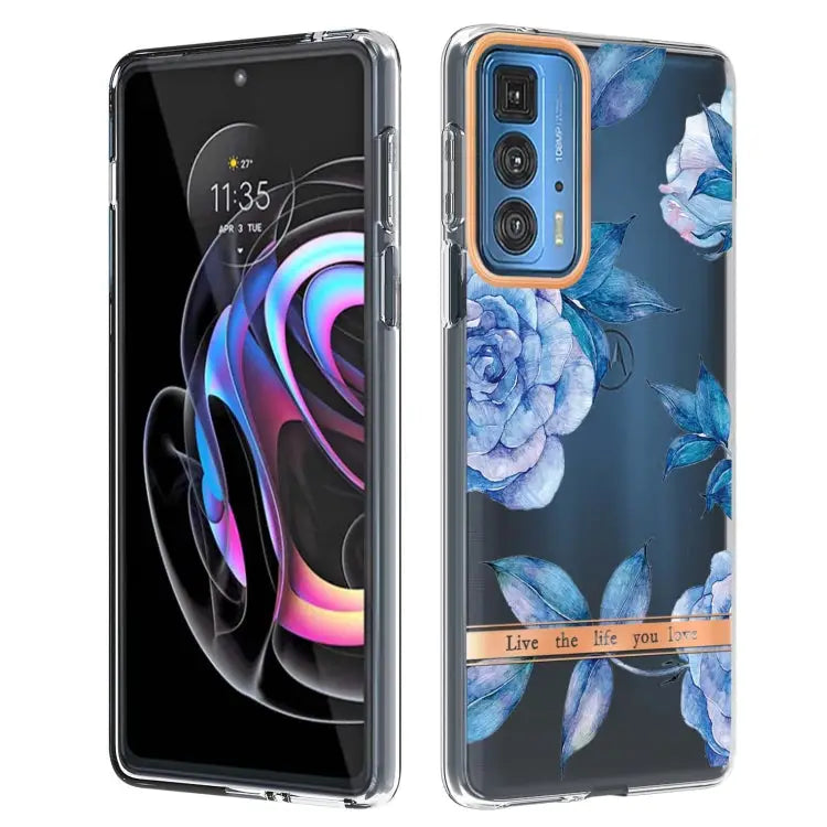 Flowers and Plants Series IMD TPU Phone Case For Motorola Edge 20 For Motorola Edge 20 Pro - For Motorola Edge 20 Pro