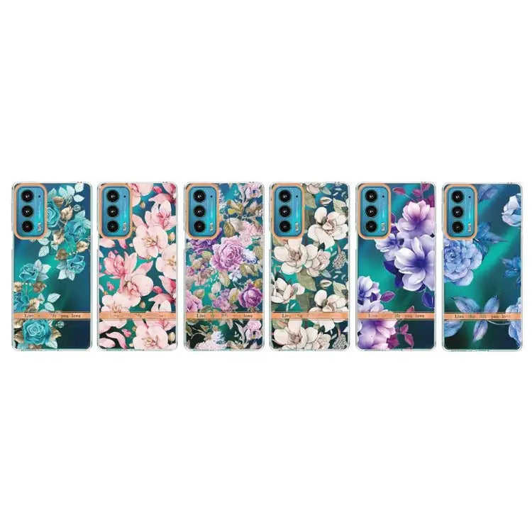Flowers and Plants Series IMD TPU Phone Case For Motorola Edge 20 For Motorola Edge 20 Pro - Mobile Accessories