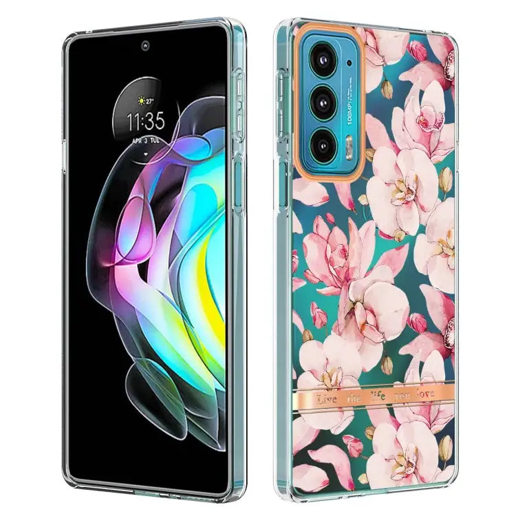 Flowers and Plants Series IMD TPU Phone Case For Motorola Edge 20 For Motorola Edge 20 Pro - For Motorola Edge 20
