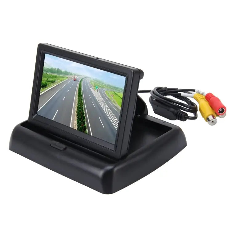 Foldable 4.3 inch Digital TFT LCD Car High Definition Monitor Support Reverse Automatic Screen Function Foldable 4.3