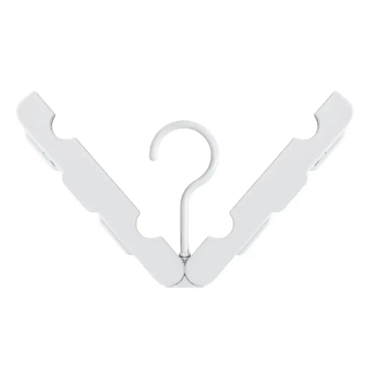 Foldable Clothes Hanger Drying Rack with 4 Hidden Clips for Home / Travel Random Color Delivery Foldable Clothes Hanger