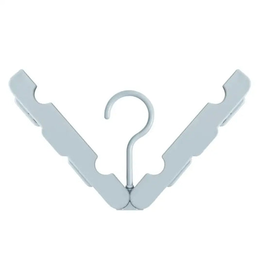Foldable Clothes Hanger Drying Rack with 4 Hidden Clips for Home / Travel Random Color Delivery Foldable Clothes Hanger